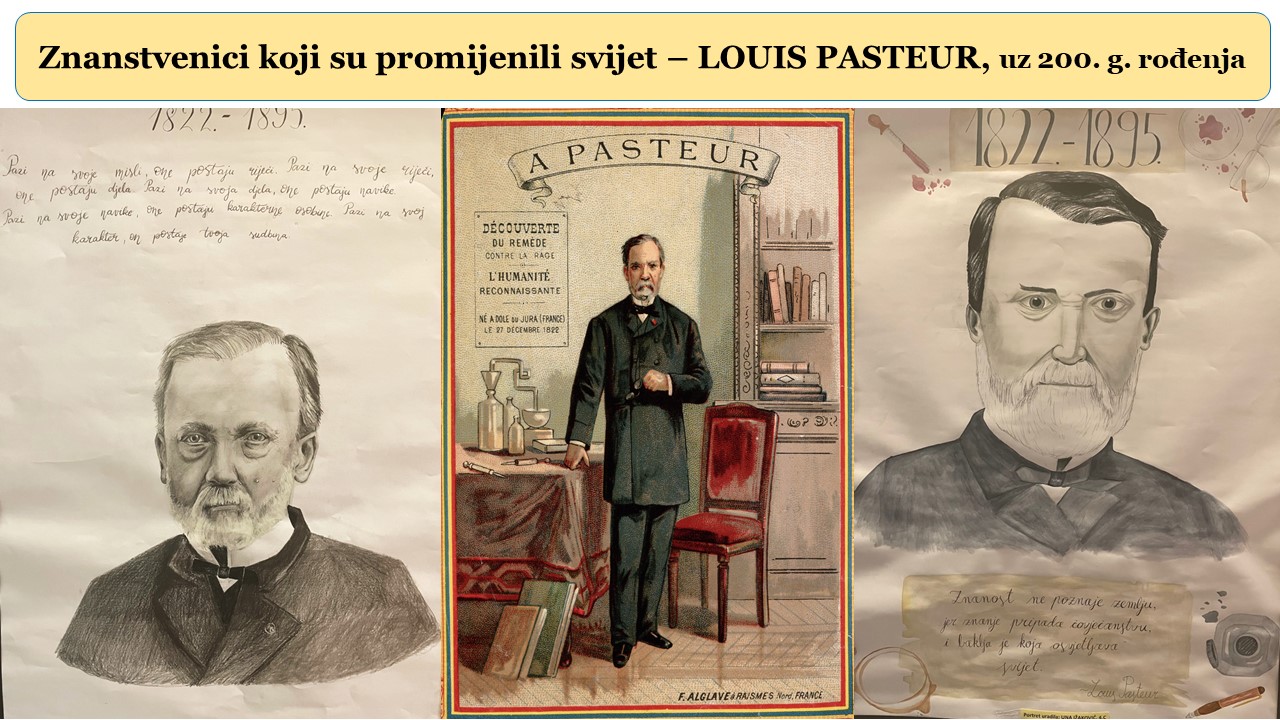 Pozivnica za našu izložbu o Pasteuru.