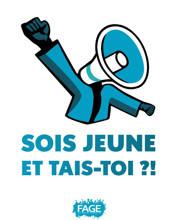 "Sois Jeune et Tais Toi ?!" est un projet mis en place par la FAGE à l'occasion des élections européennes de juin 2024