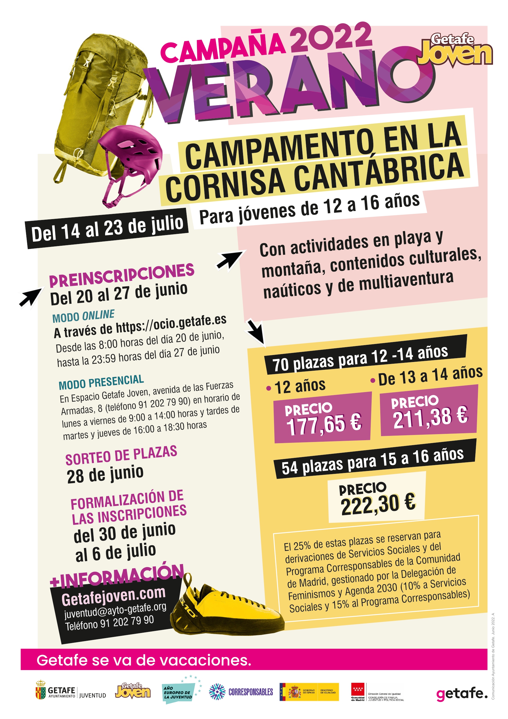 CAMPAMENTOS DE VERANO 2022