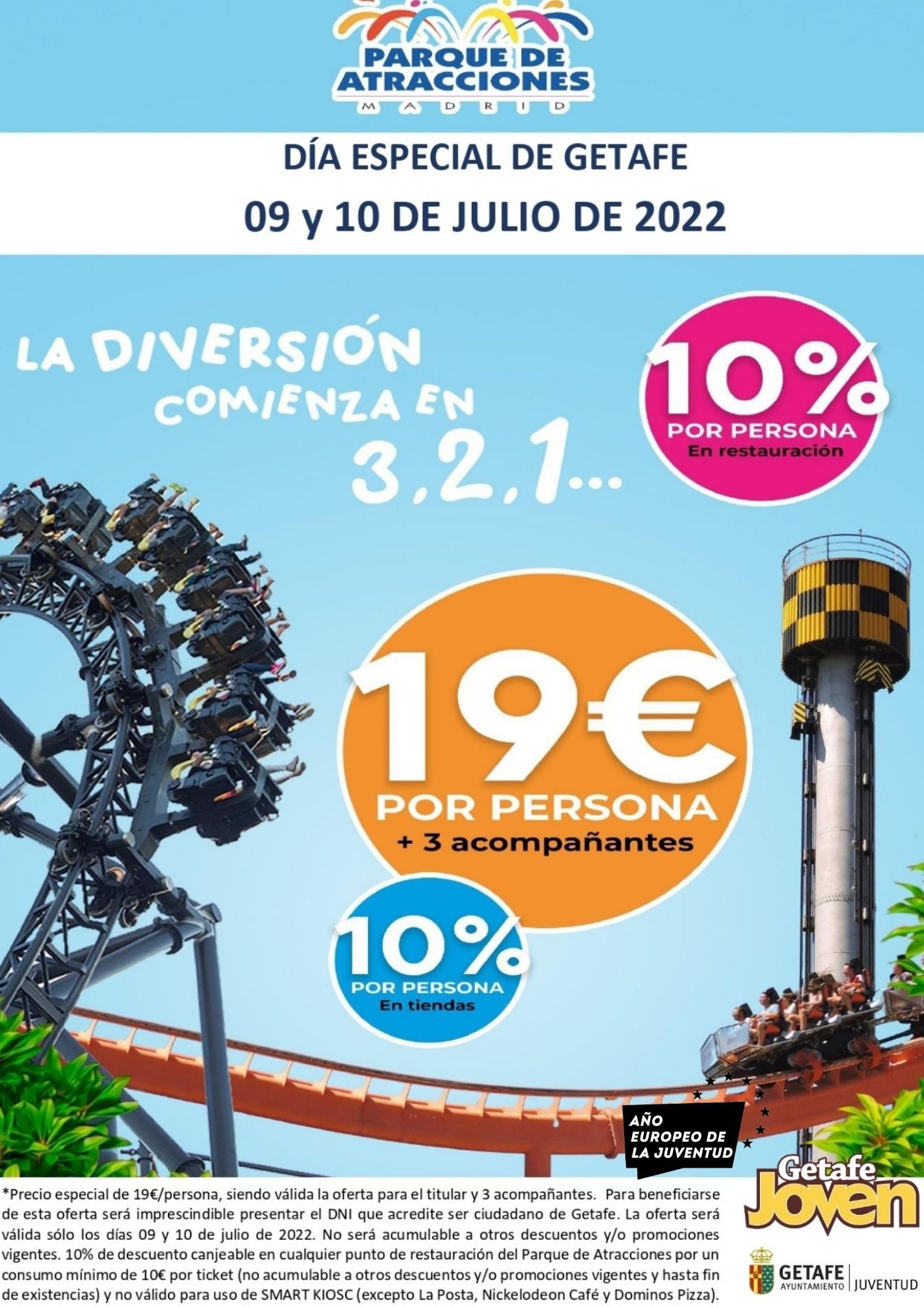 DÍA ESPECIAL DE GETAFE EN EL PARQUE DE ATRACCIONES