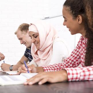 young people learning