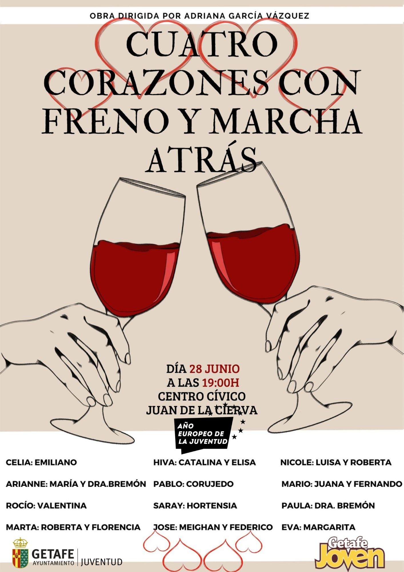 REPRESENTACIÓN TEATRAL "CUATRO CORAZONES CON FRENO Y MARCHA ATRÁS"