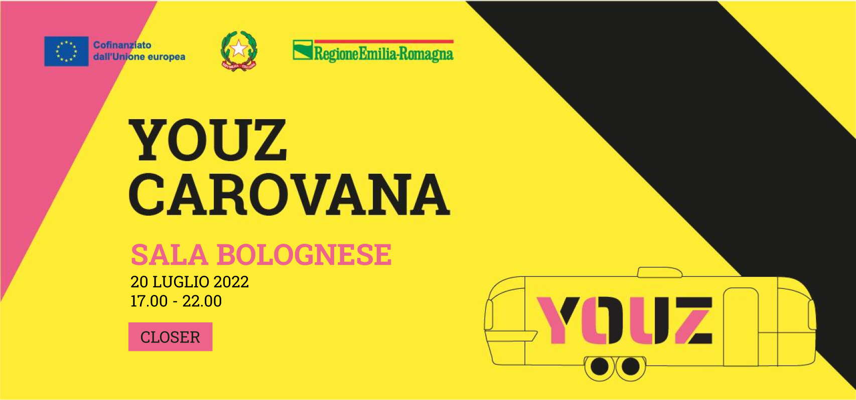 graphic image Youz event at Sala Bolognese