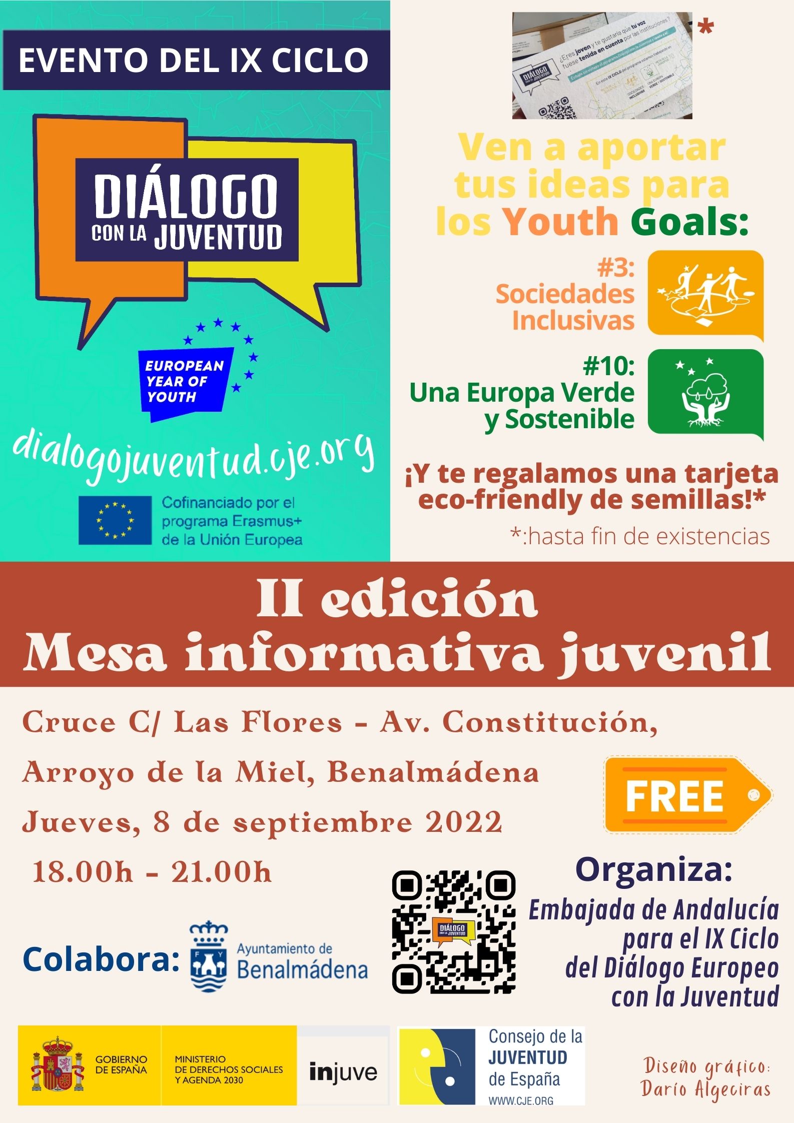 Mesa Informativa Juvenil sobre los Youth Goals: #3 y #10.