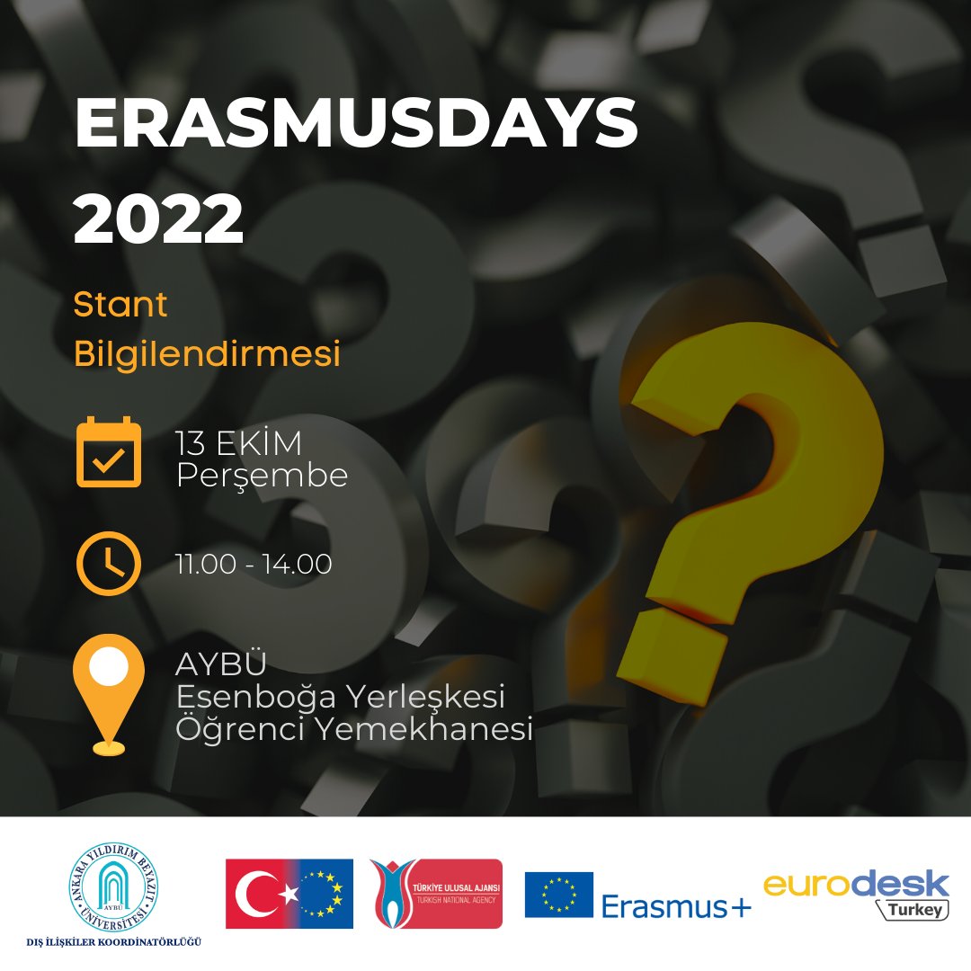 ErasmusDays 2022 Info Booth