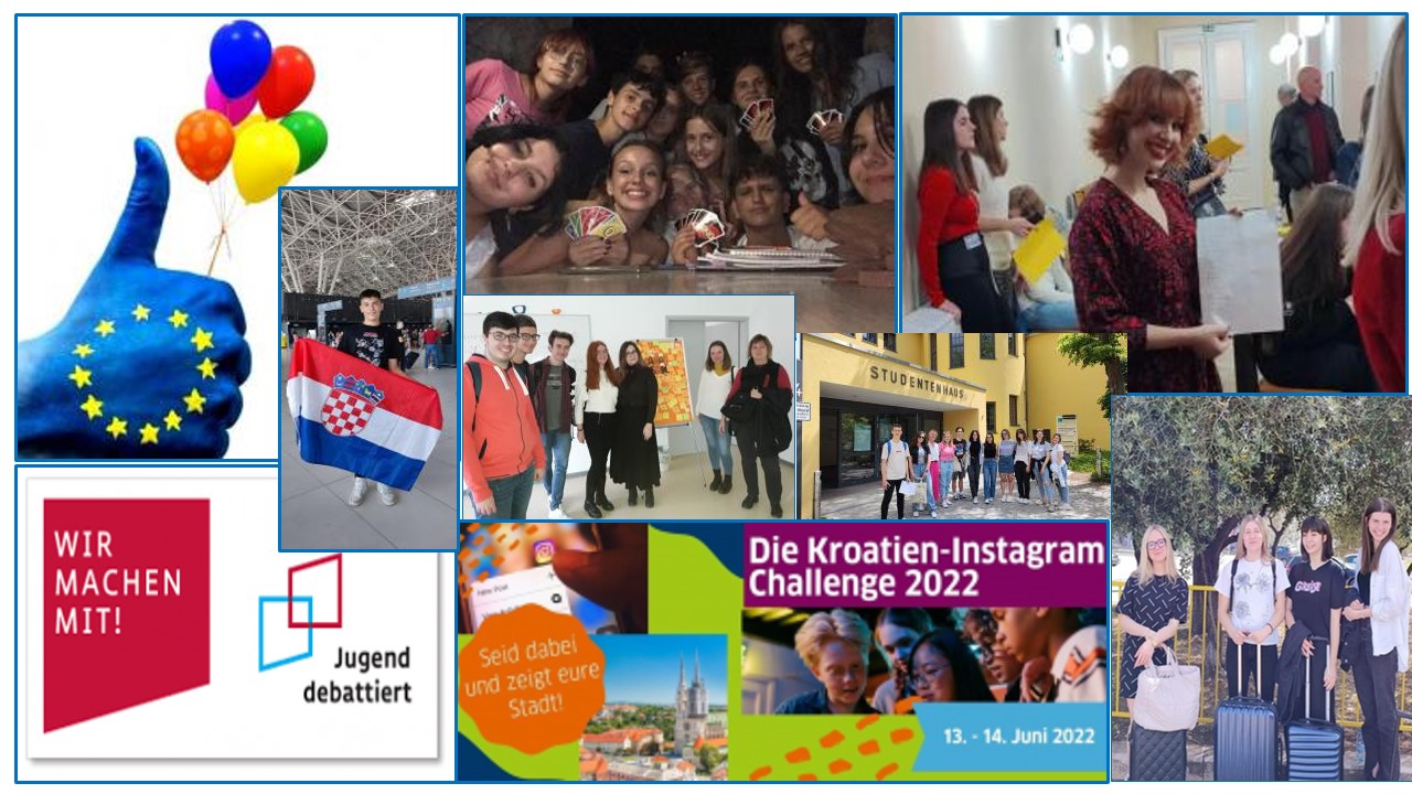 Kolaž od nših aktivnosti u njemačkom jeziku