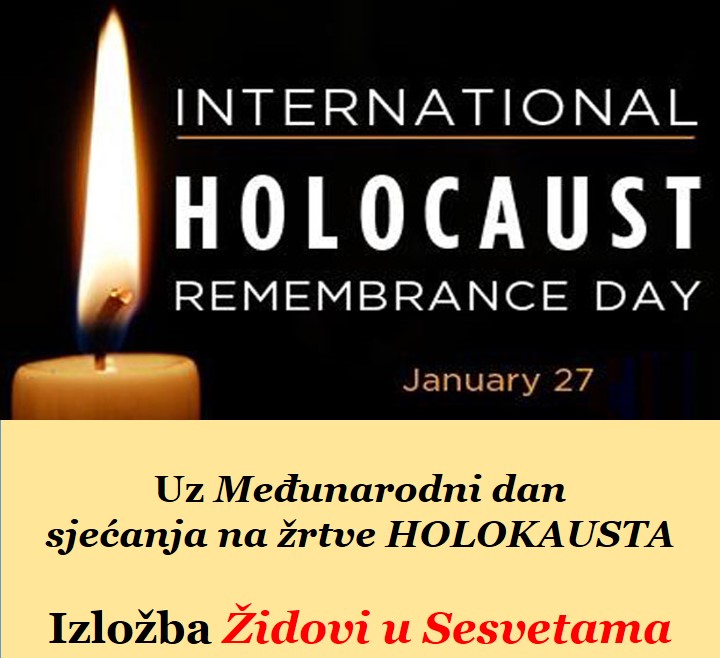 Pozivnica za našu izložbu Židovi u Sesvetama