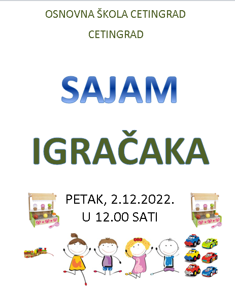 Sajam igračaka u OŠ Cetingrad