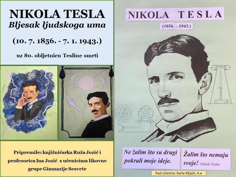 Pozivnica za našu izložbu o Tesli