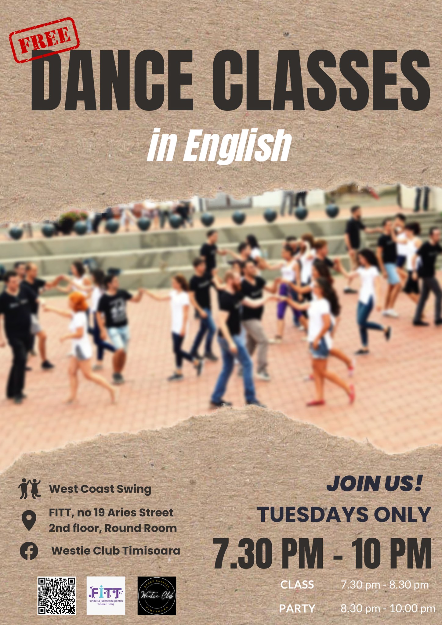 Beginner West Coast Swing lessons in English