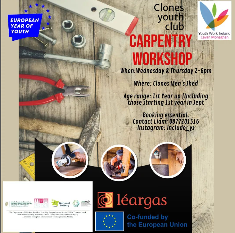 A woodwork workshop for all levels and for everyone interested in trying something new