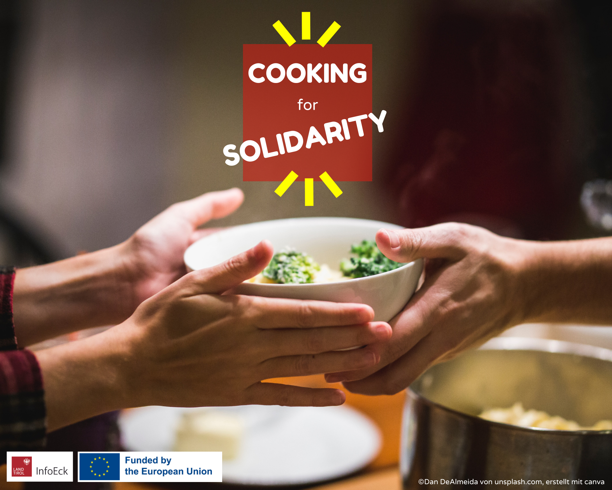 Announcement picture for "Cooking for Solidarity!"