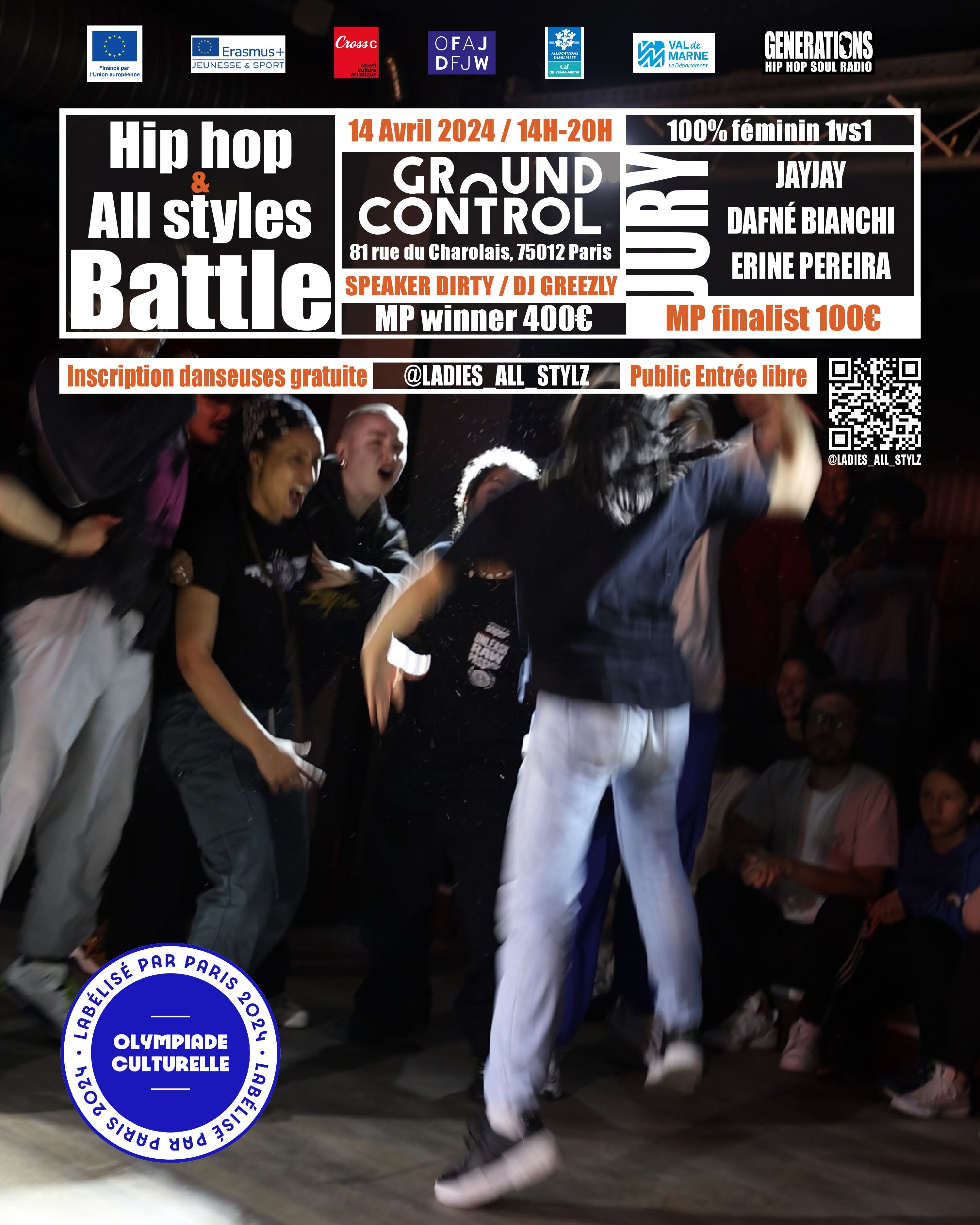 Battle Hip-Hop Ladies All Stylz 100% féminin