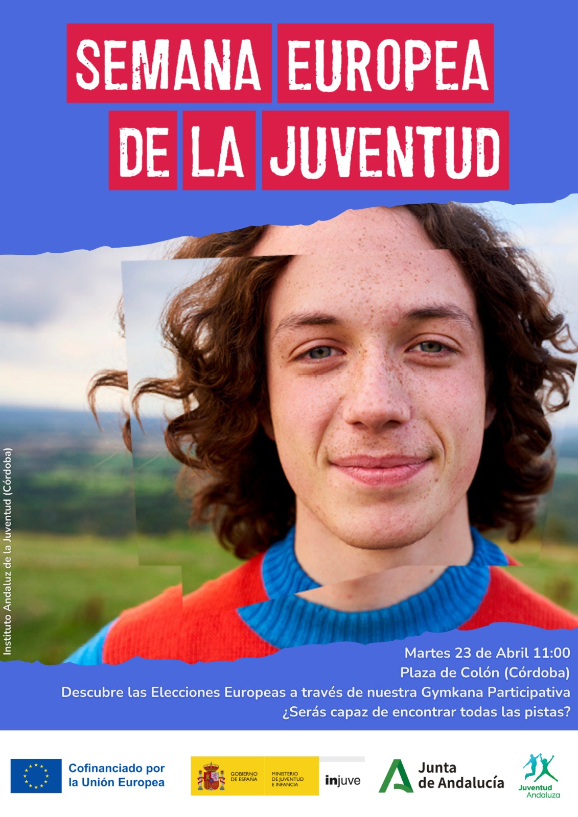Cartel informativo Gymkhana Europea (Córdoba)