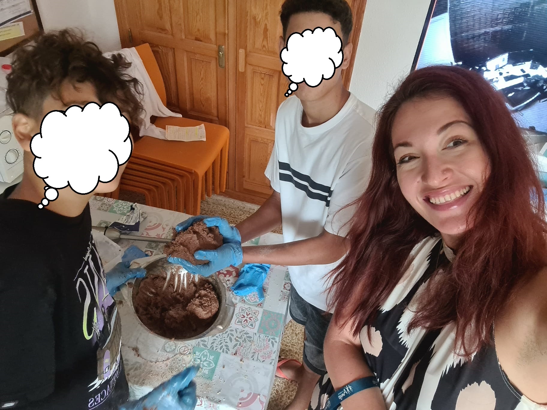 Evelyn during her volunteering project