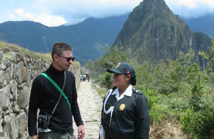 Márton and a local forest guard