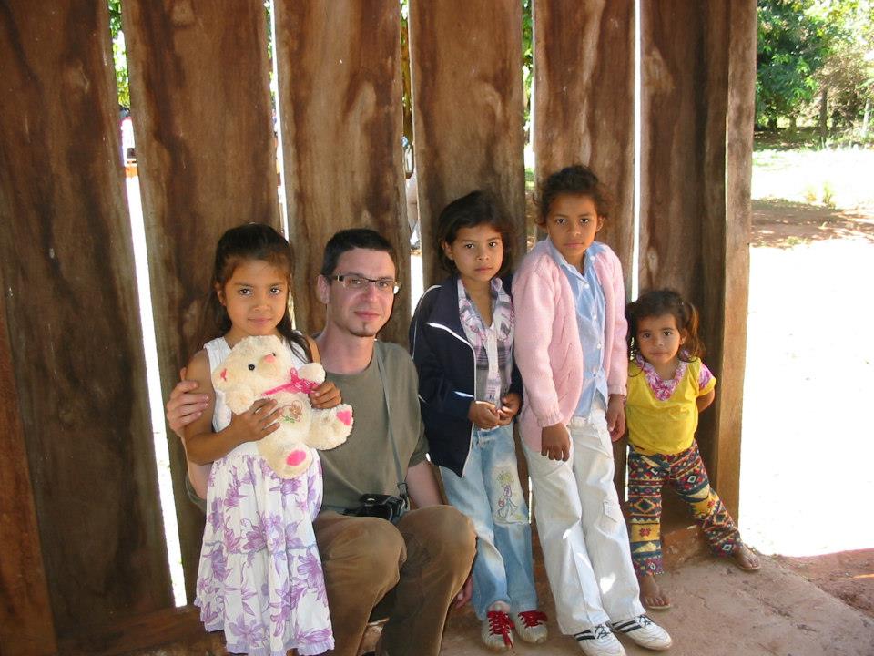 Márton and local children
