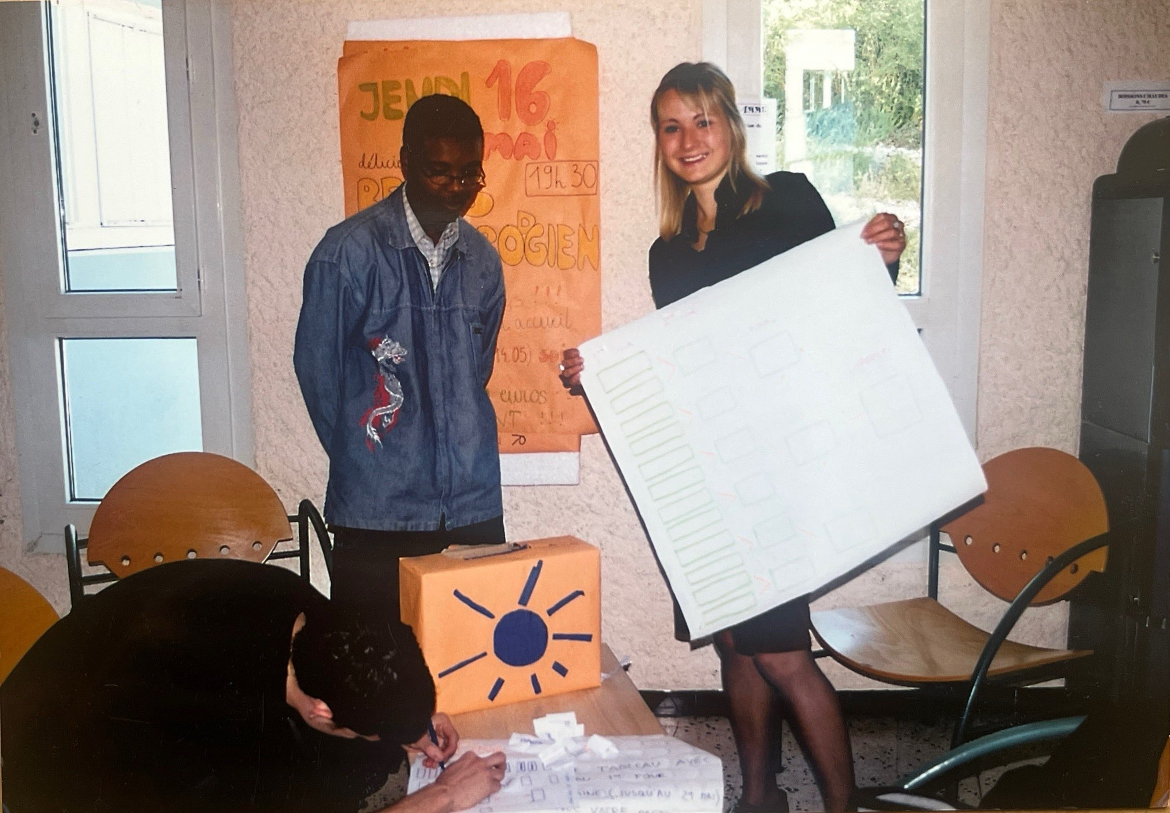 Marta during her volunteering in France