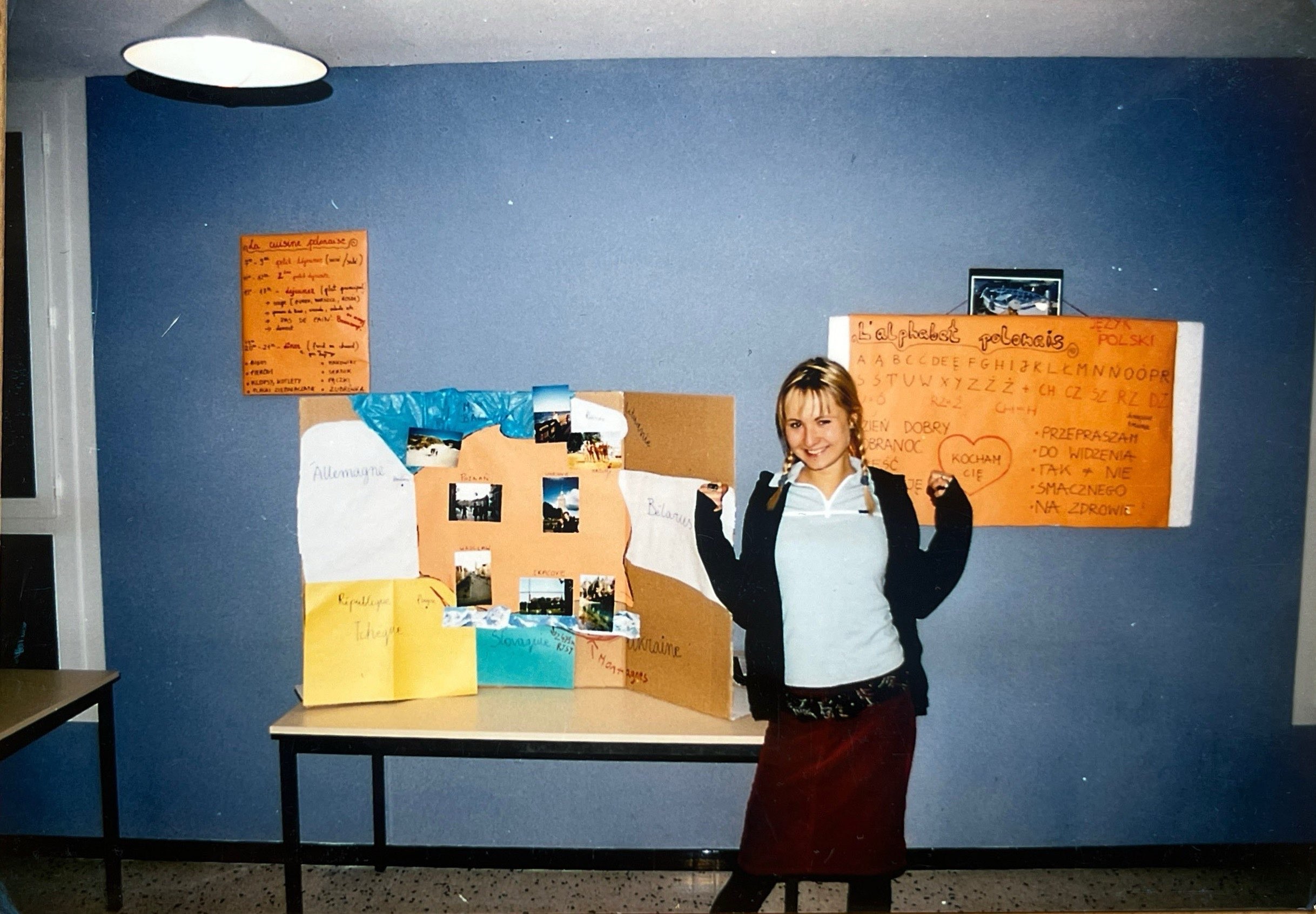 Marta during her volunteering