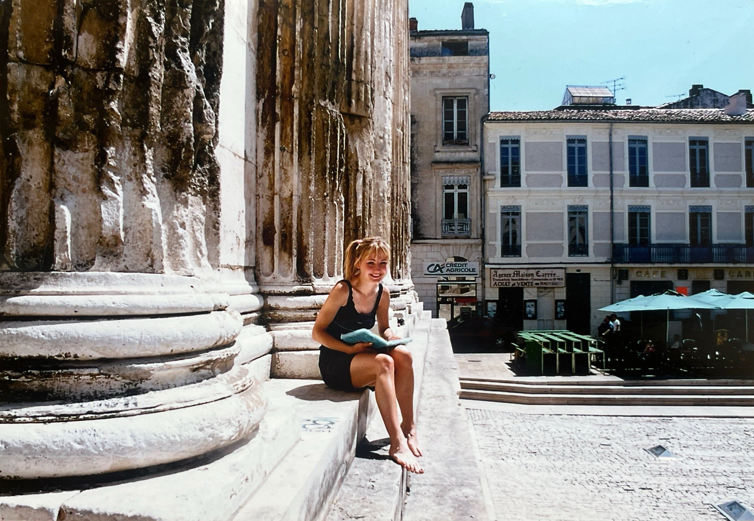 Marta during her volunteering in France