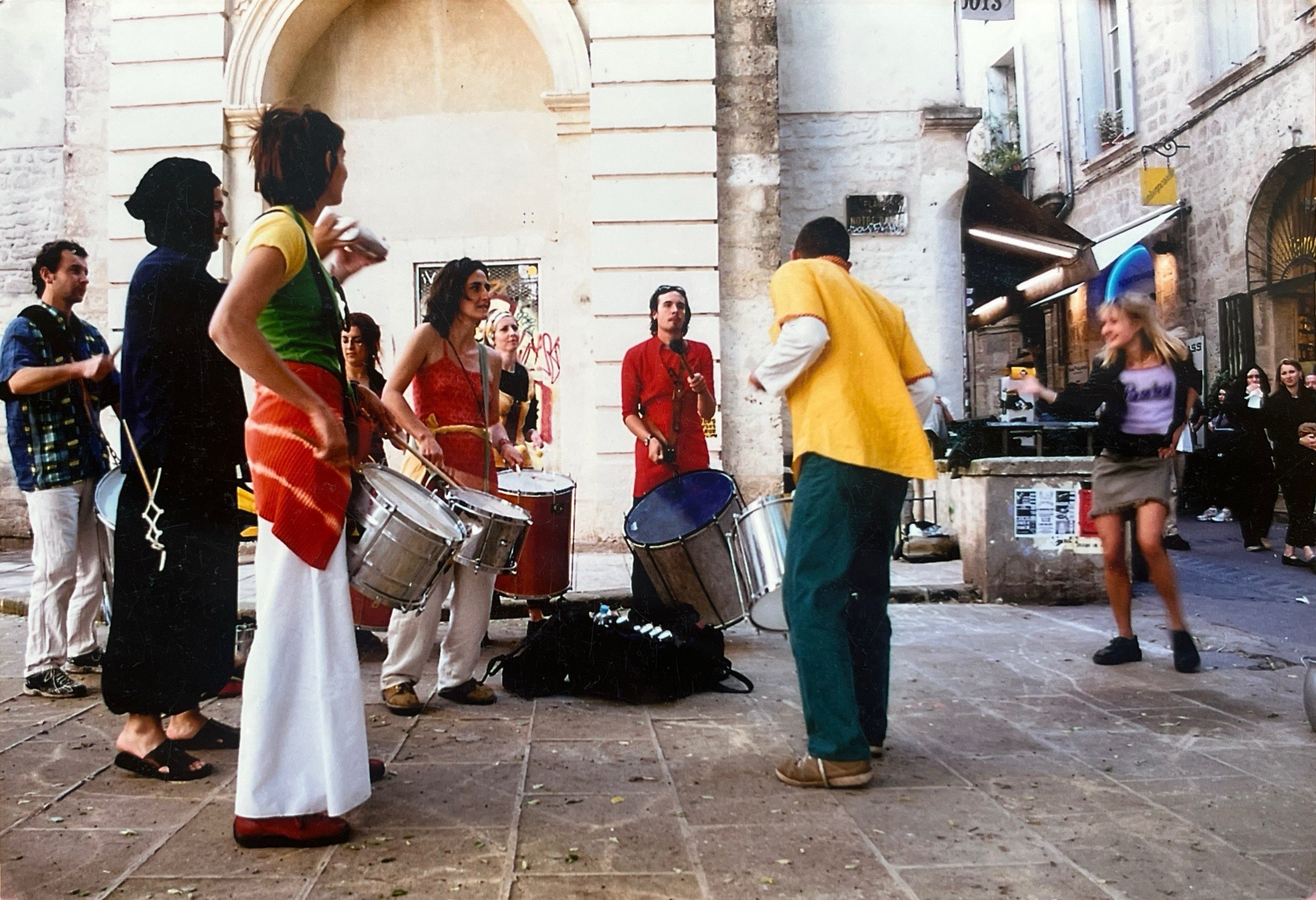 Marta during her volunteering in France, 2001