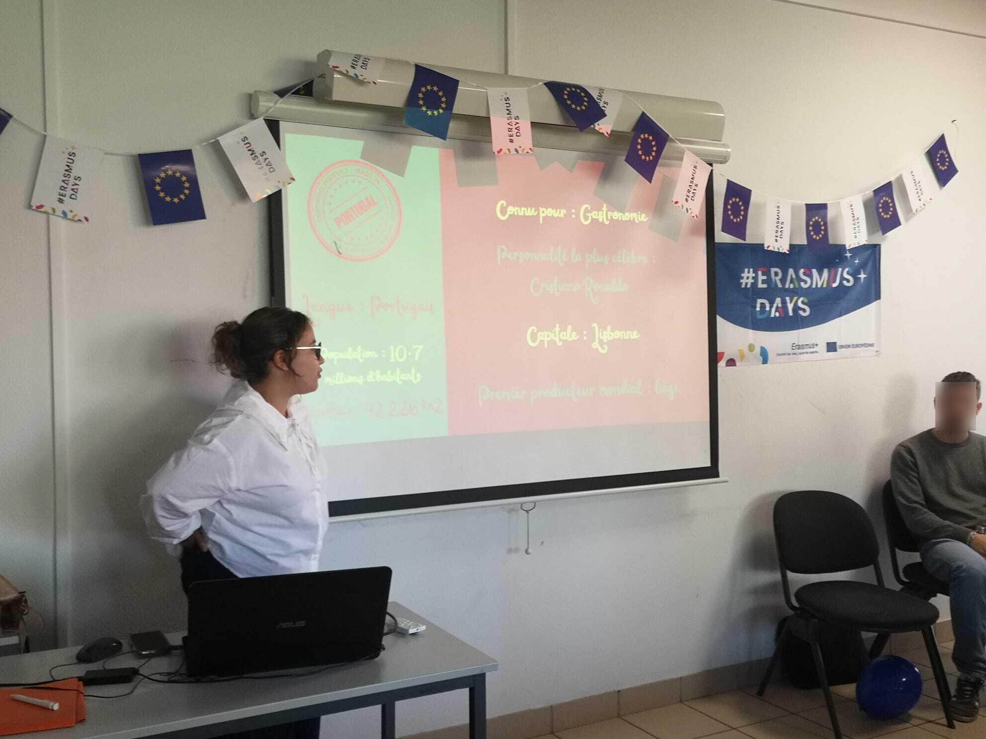 Ana Beatriz during her volunteering