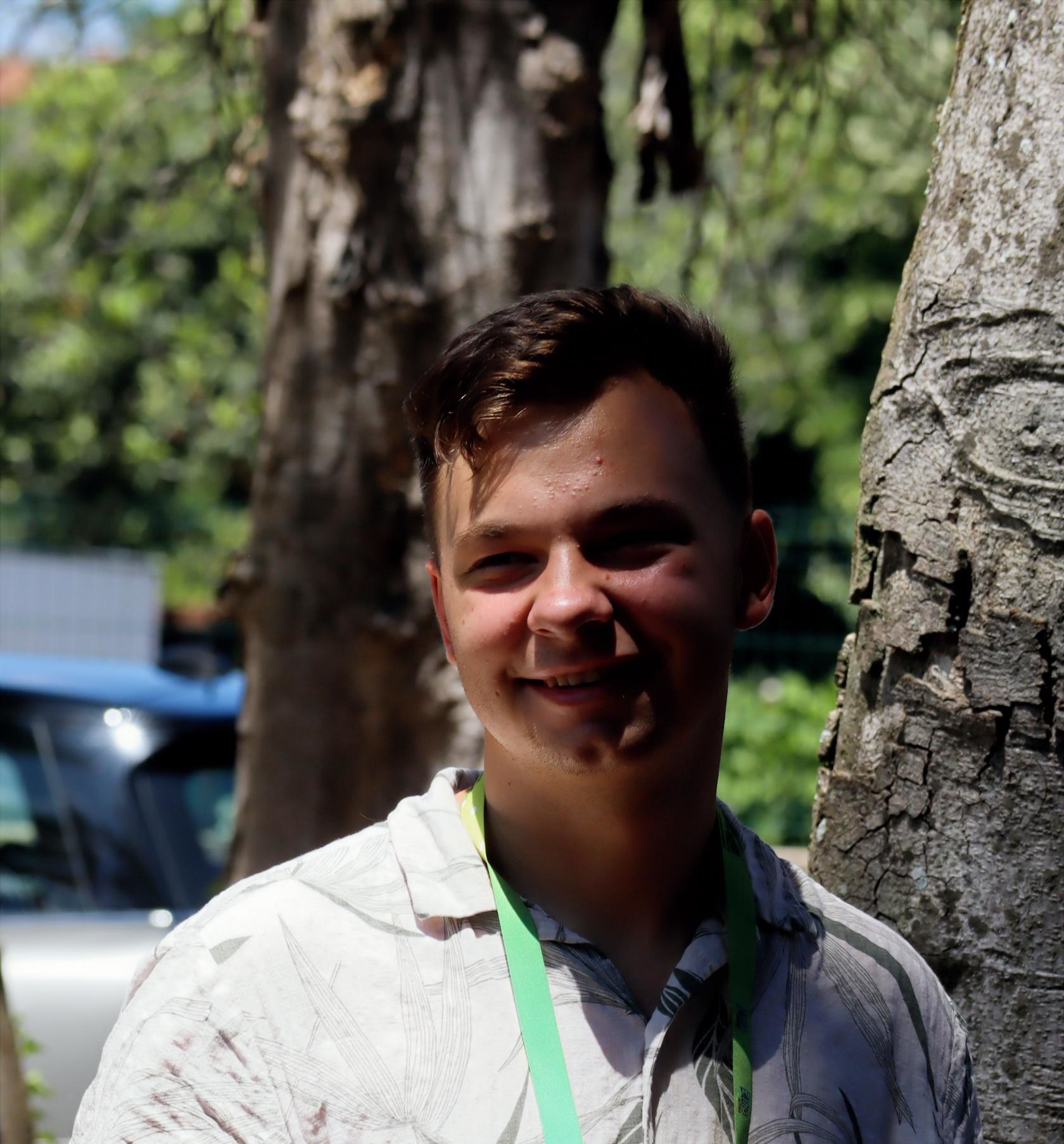 Ainis during his volunteering