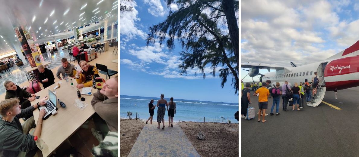 Bilv på projektet och ungdomar