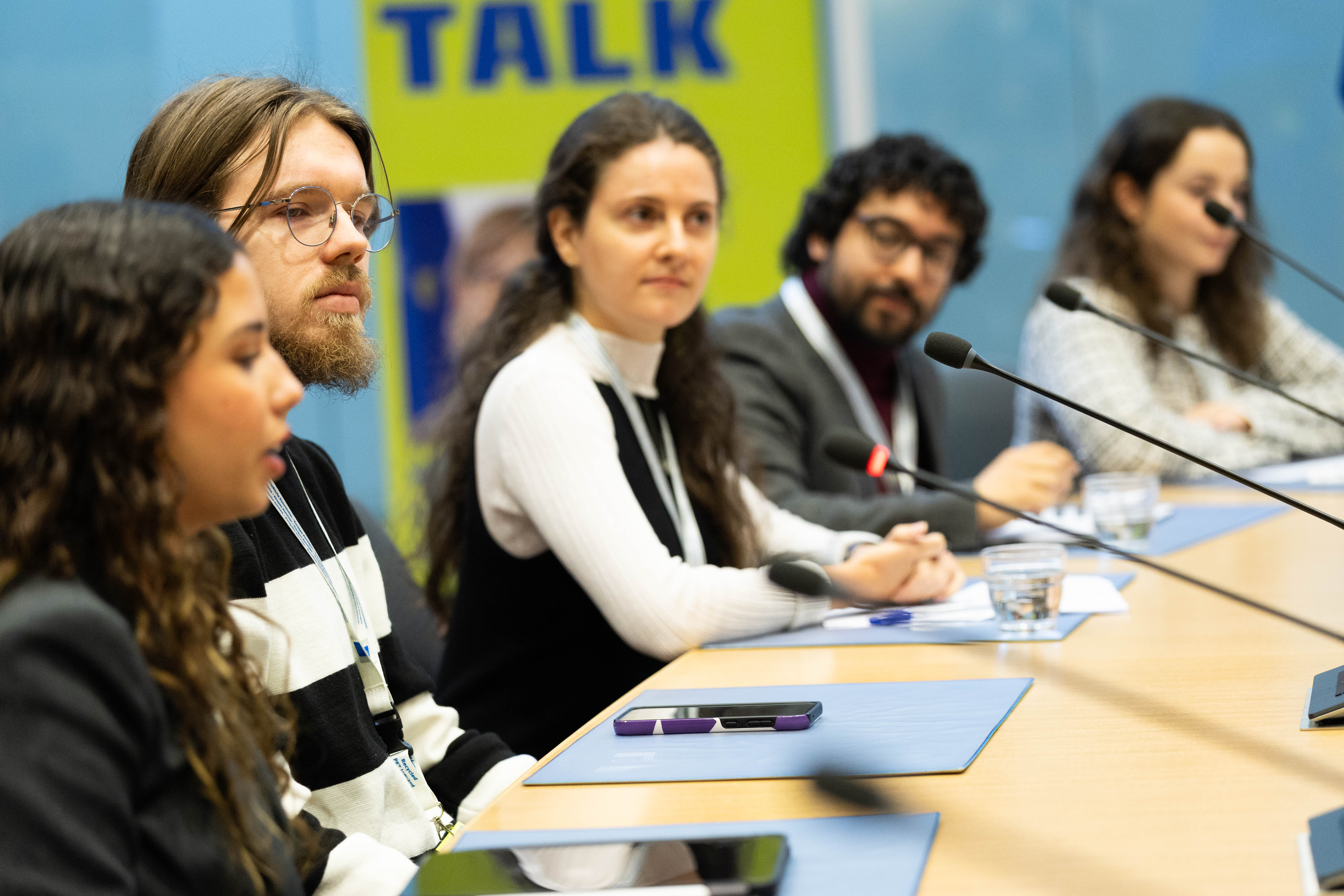 Young people discussing