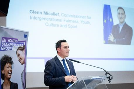 Commissioner Glenn Micallef at the Closing of the Youth Stakeholder Group meeting