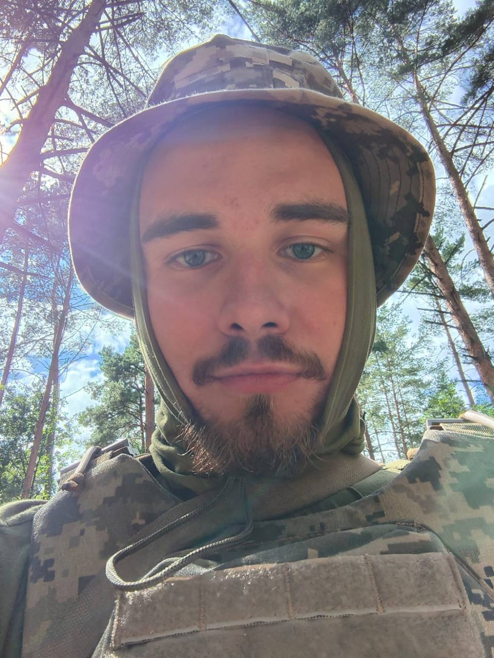 A young man in a military uniform