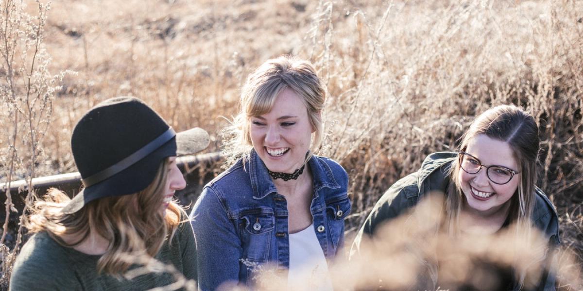 3 females laughing