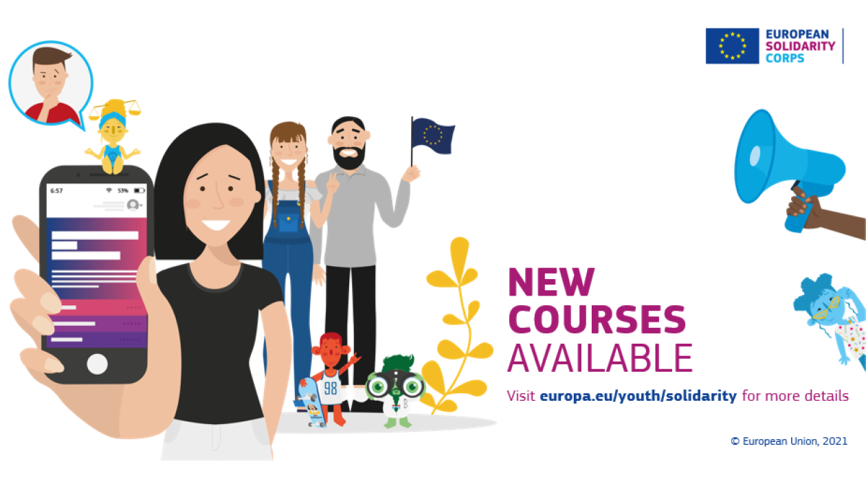 Drawings of people attending the online course