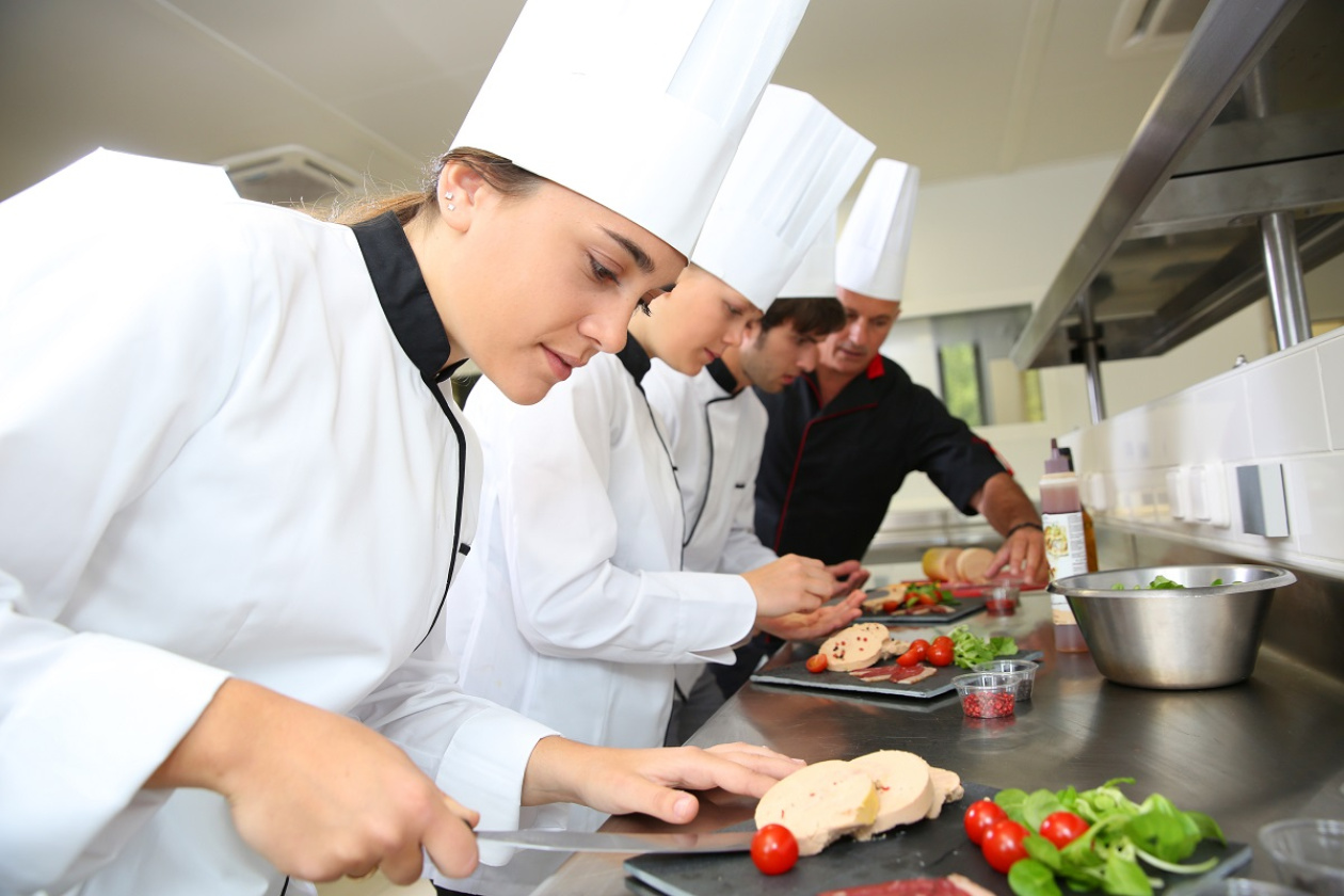chefs preparing food