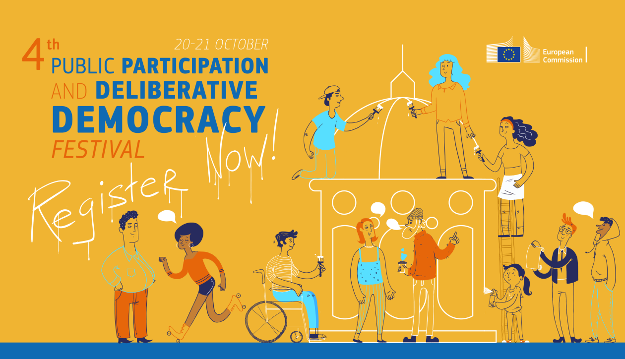 Promo visual of the 4th Public Participation and Deliberative Democracy Festival