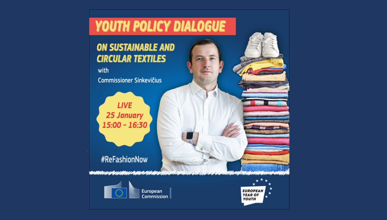 Visual of policy dialogue with Commissioner Virginijus Sinkevičius