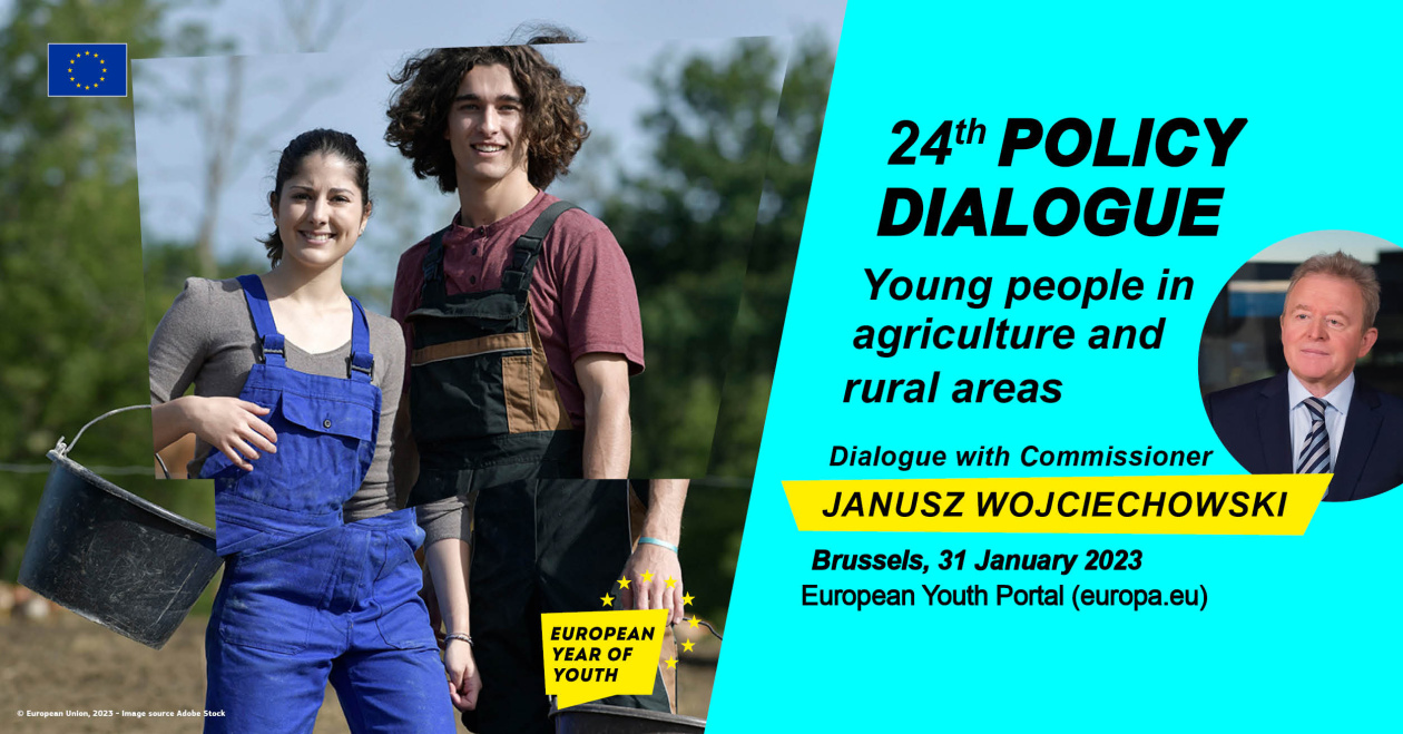 Visual of the policy dialogue with Commissioner Janusz Wojciechowski