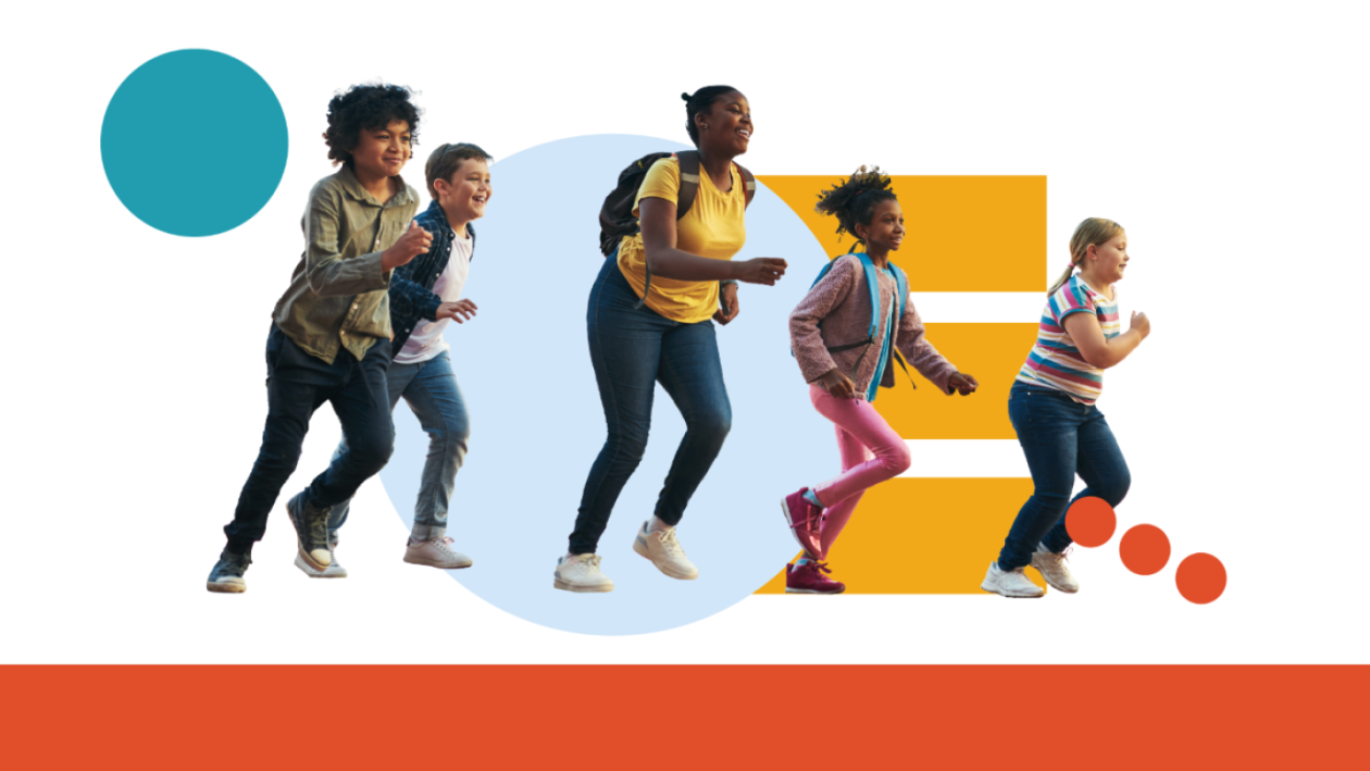 Young people running