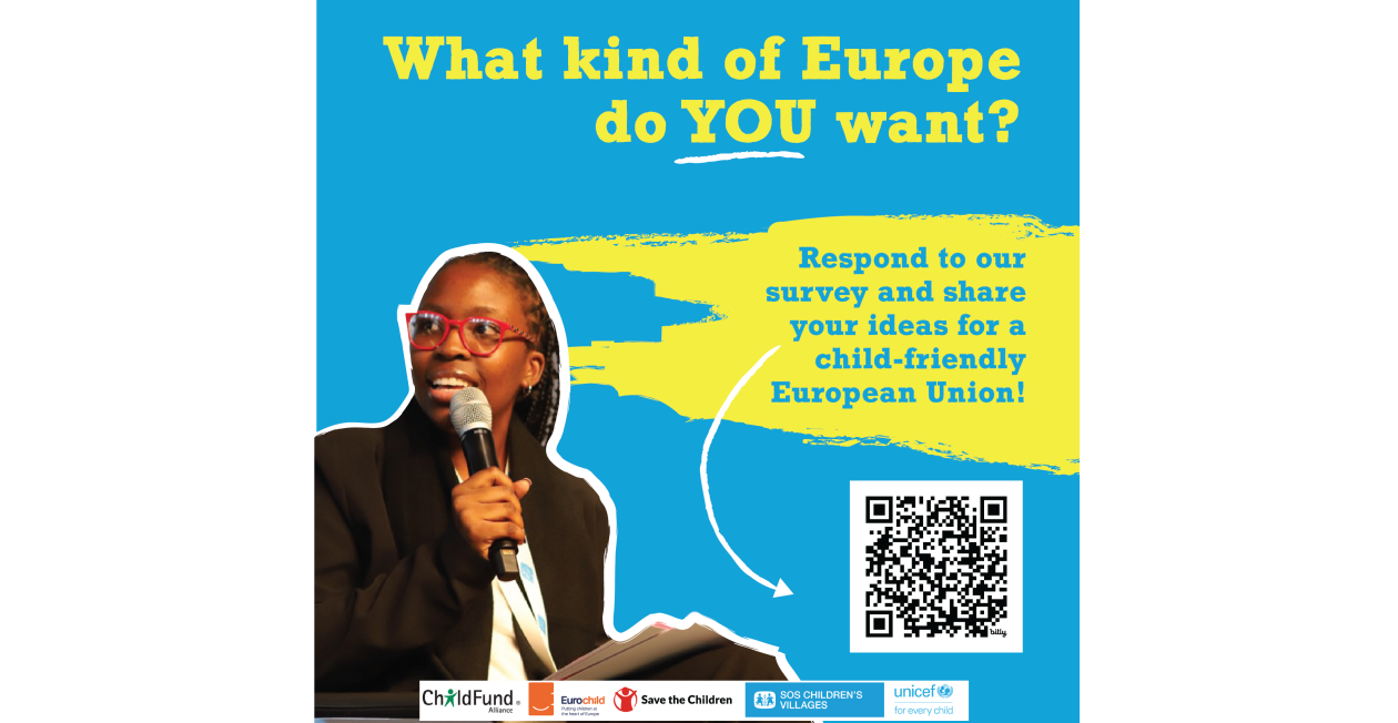 Young girl exposing her ideas about an youth friendly EU