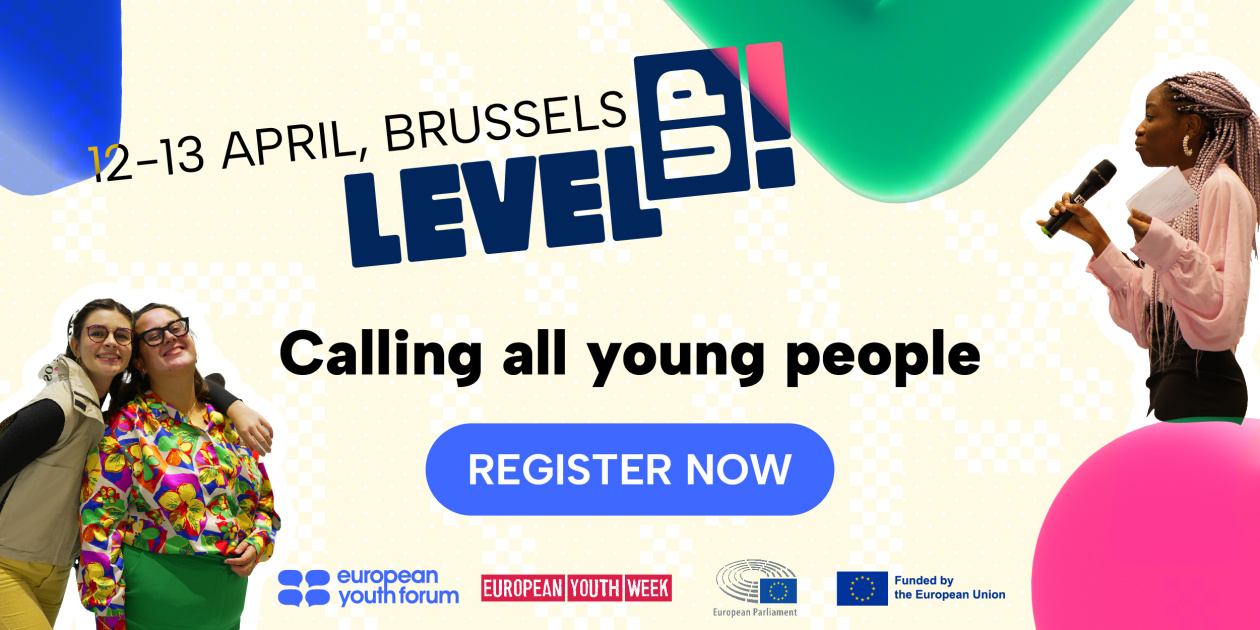 Girl speaking with a microphone in her hand