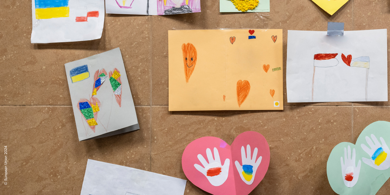 Artistic works made by children