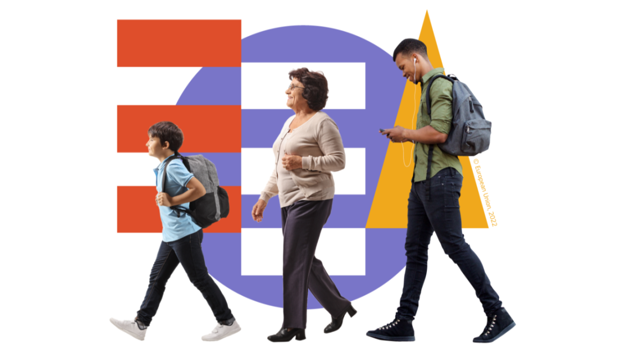 EEA - 3 young people walking