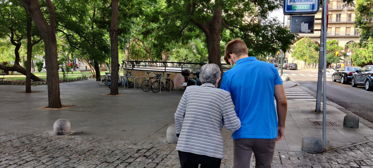 Jorge Terreu and his grandmother, Maximiliana