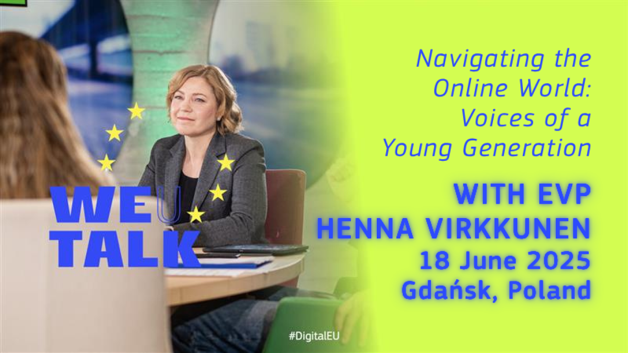 Youth Policy Dialogue visual with EVP Virkkunen in Gdansk