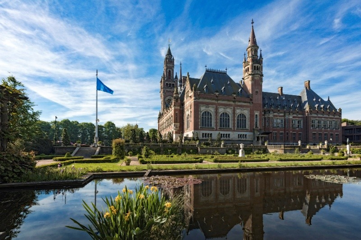 Peace Palace and its gardens. Courtesy of the Peace Palace