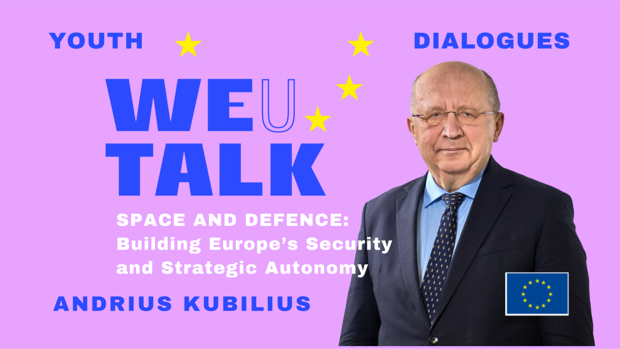 In the picture, Commissioner Andrius Kubilius.