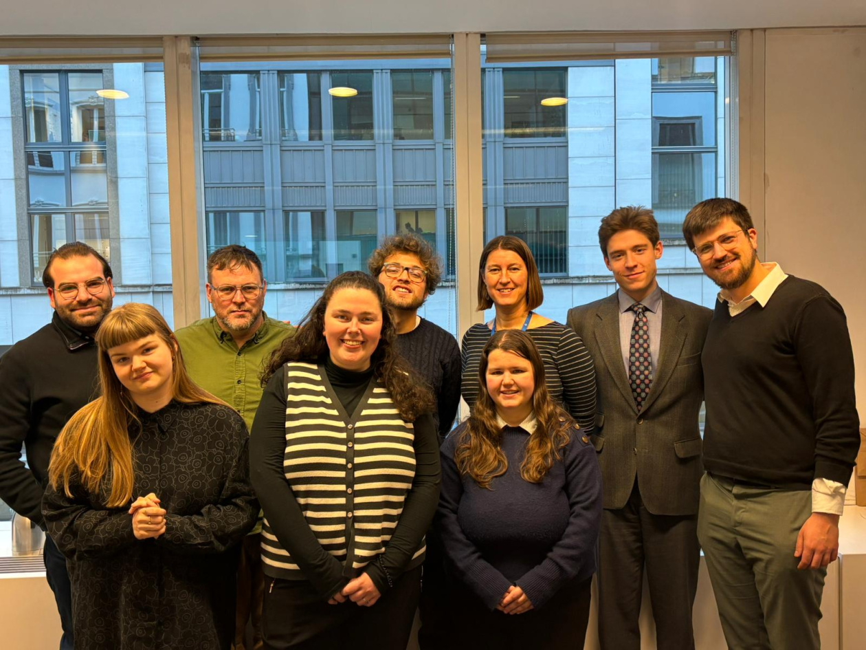 Group of young people keen on discussing youth policy