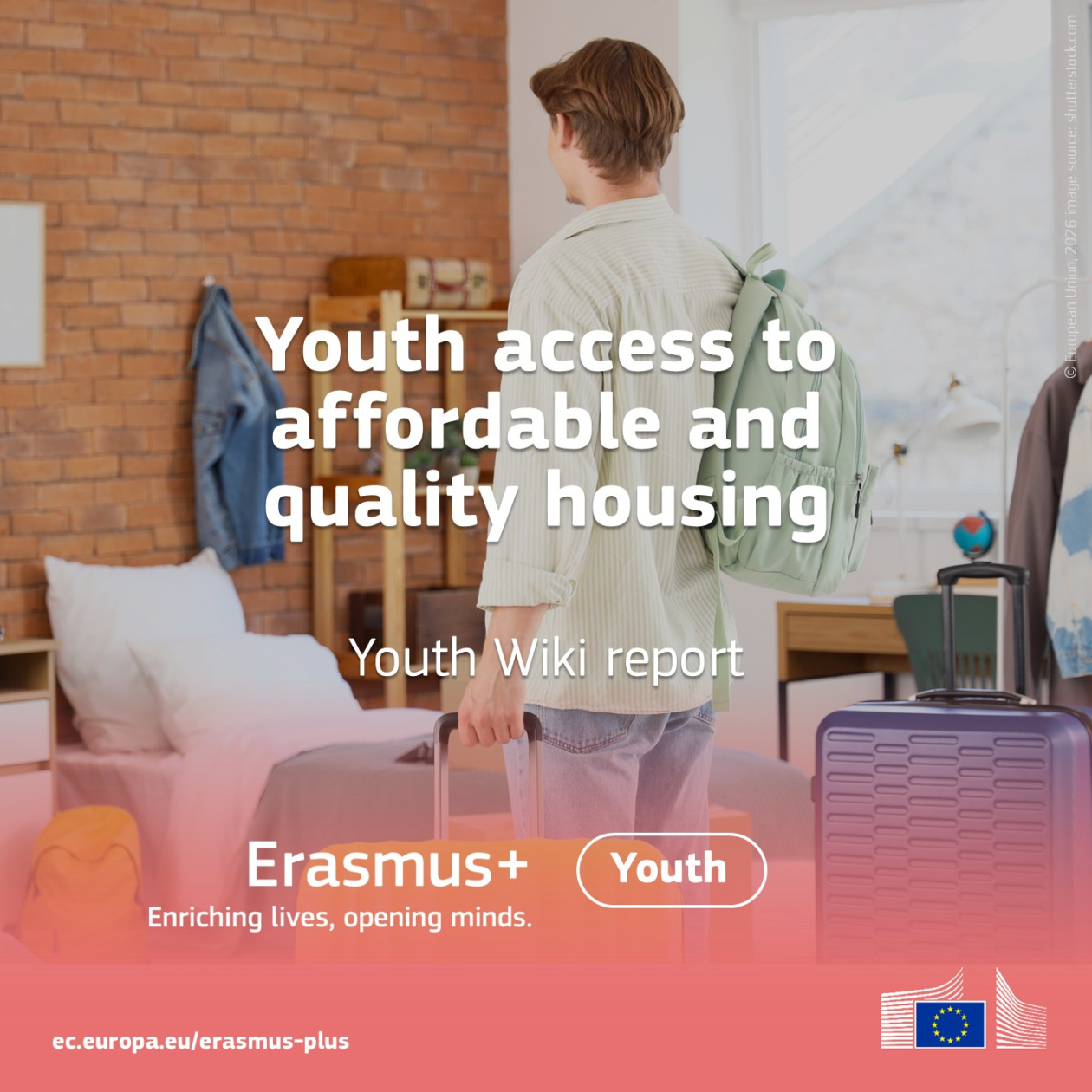 Young person moving in a new house