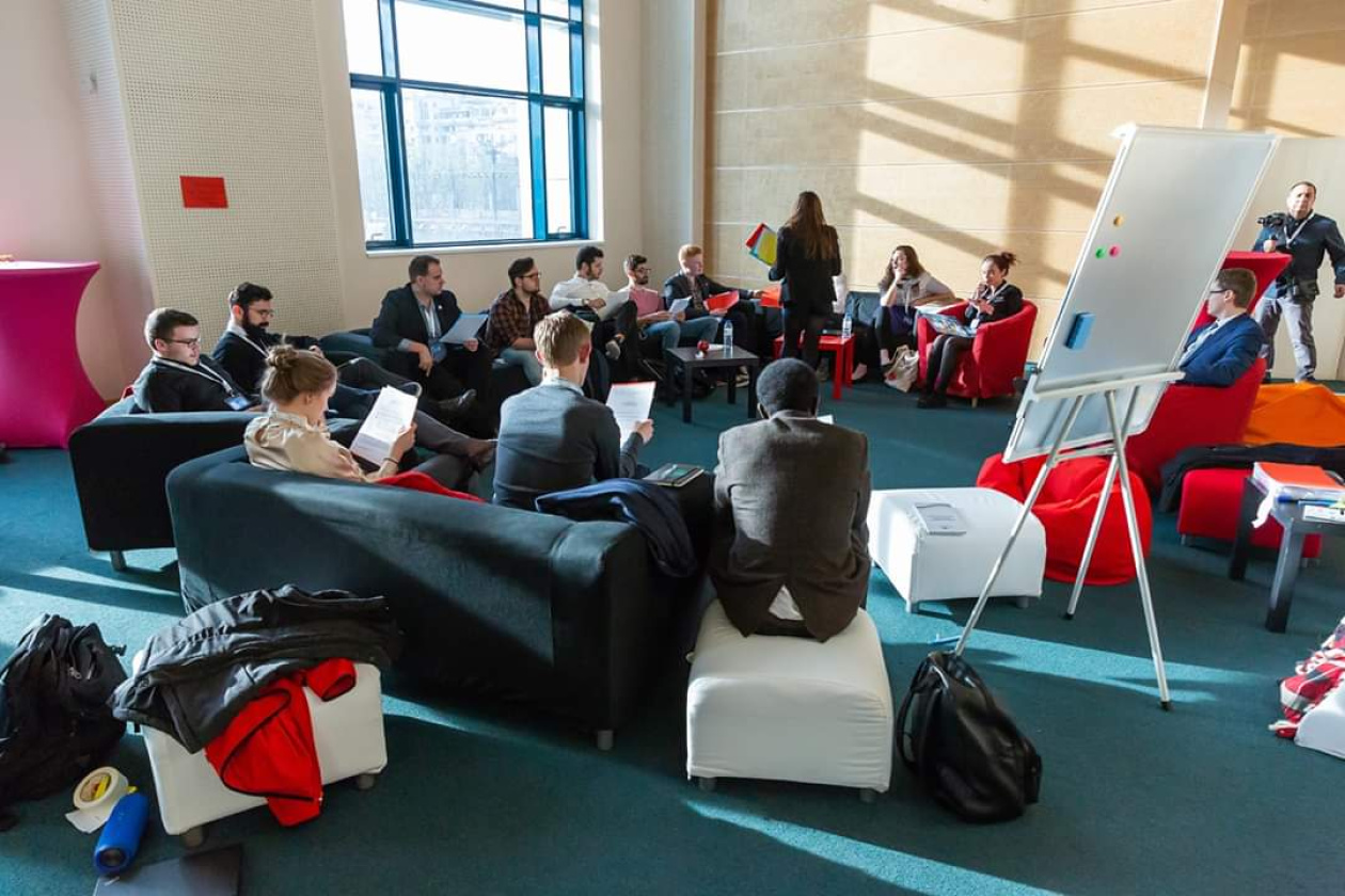 young people together in a room