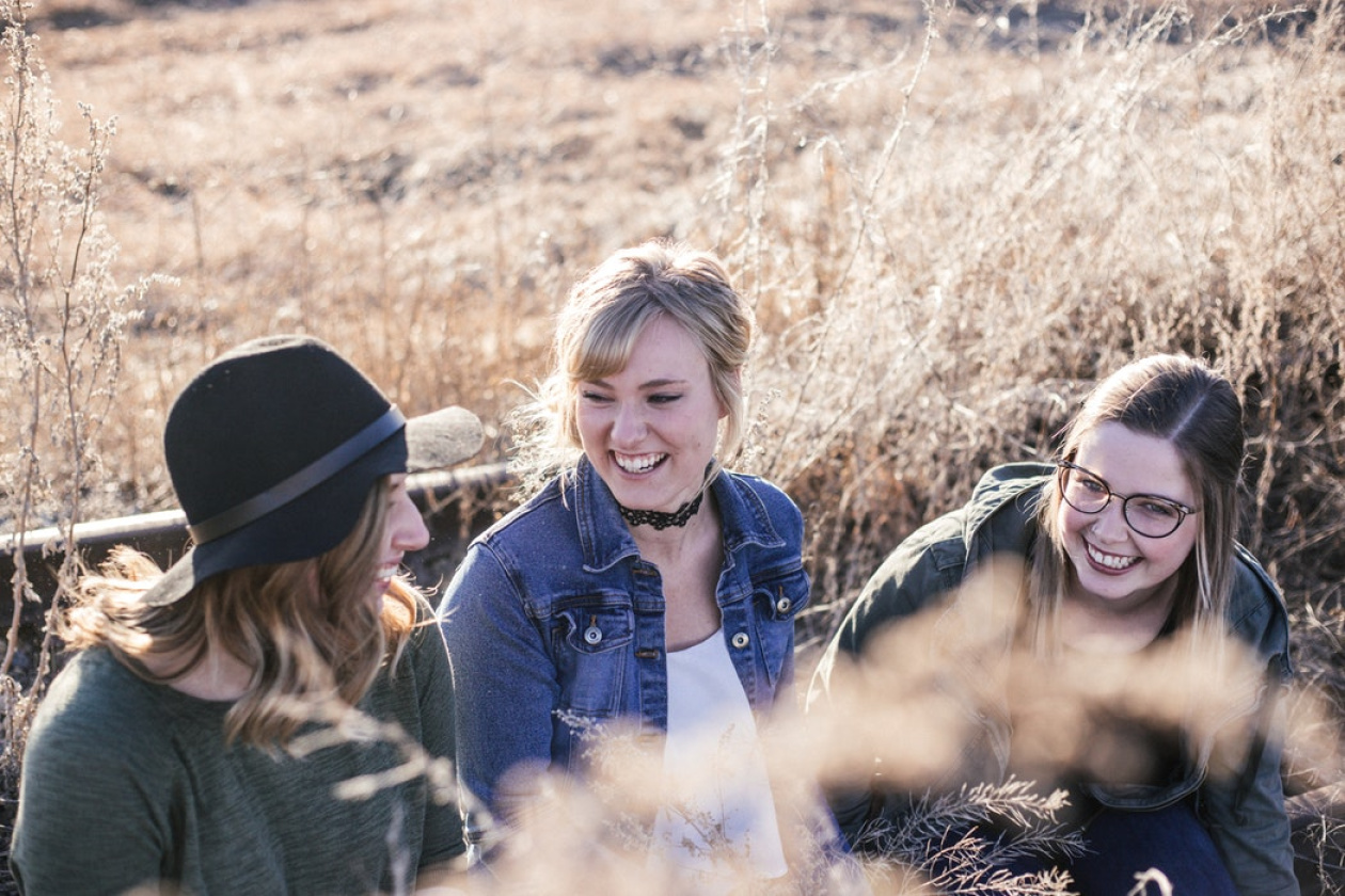 3 females laughing